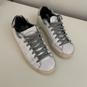 P448 White and Gray Sneakers